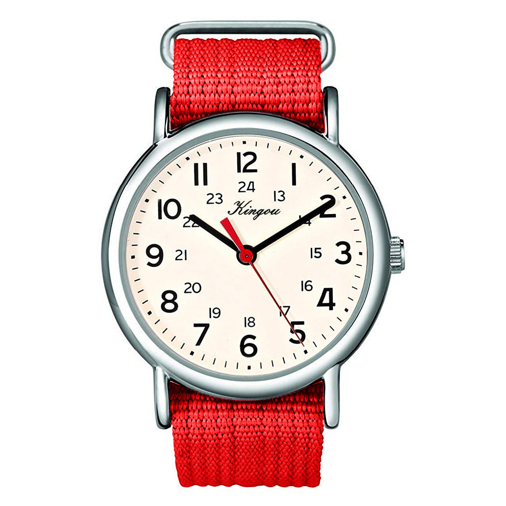 Nylon Band Student Quartz Watch - Hot Selling Model